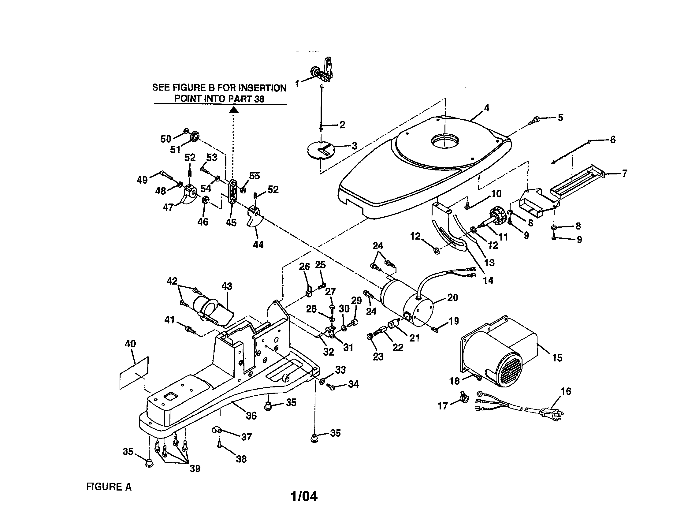Table/motor cover/motor/base