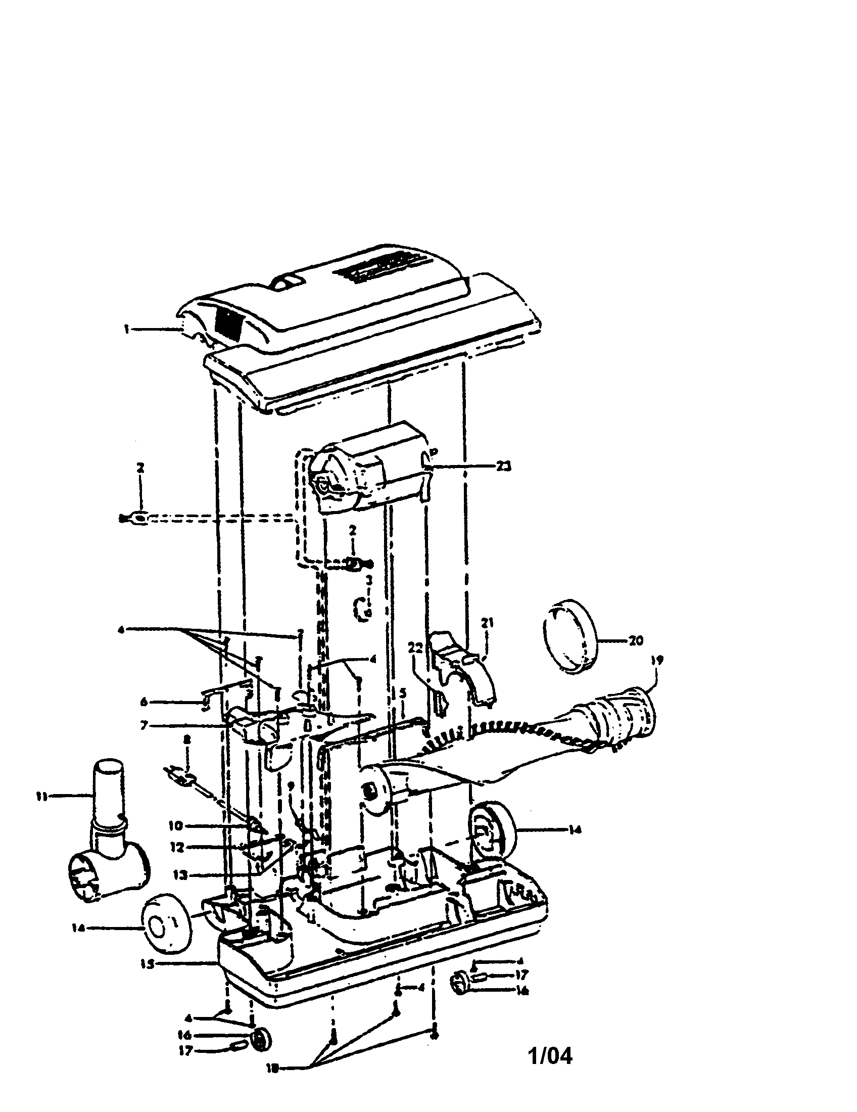 NOZZLE BODY/BASE PLATE/MOTOR/WHEELS