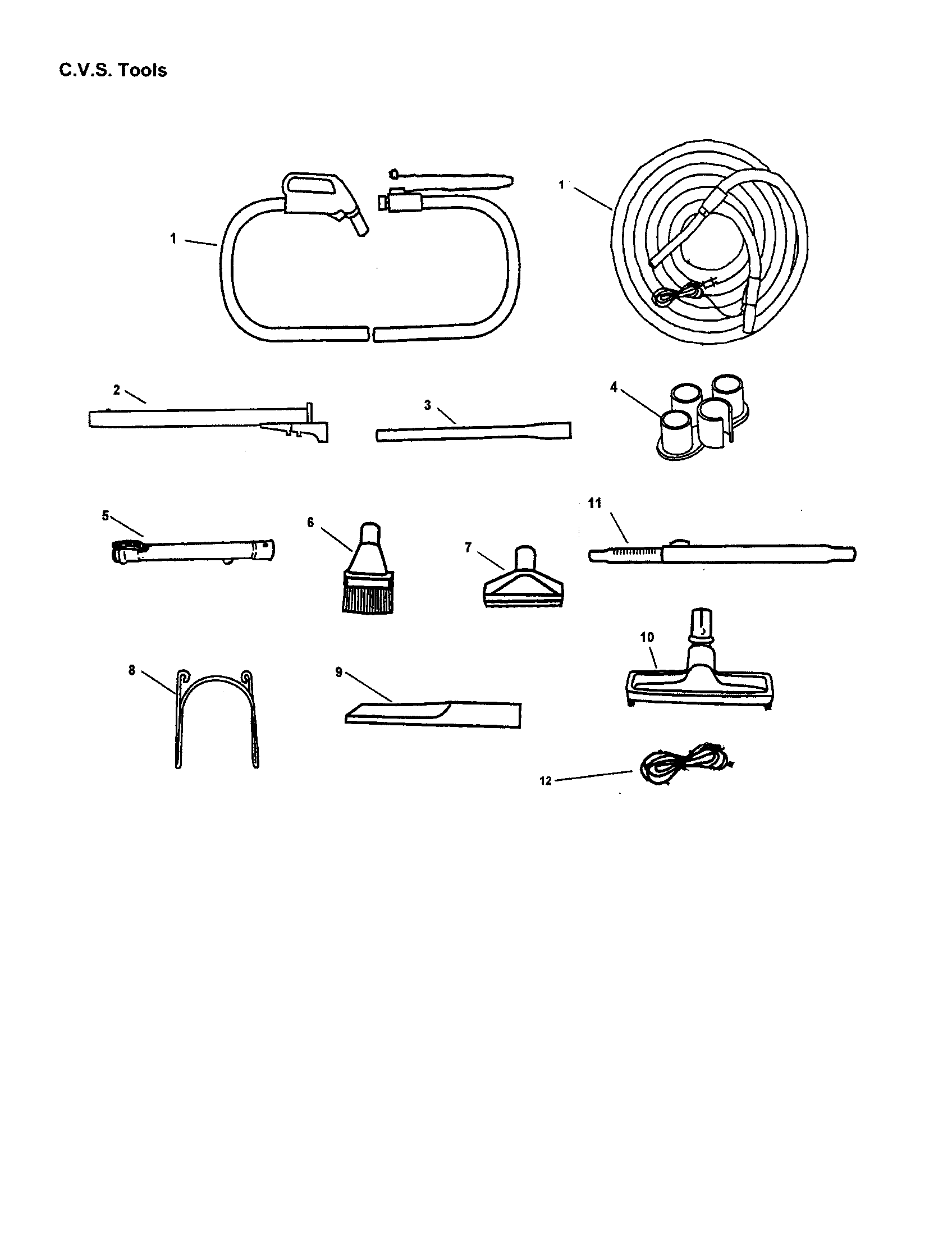 Attachments/hose