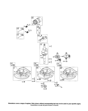 Crankshaft/sump-engine