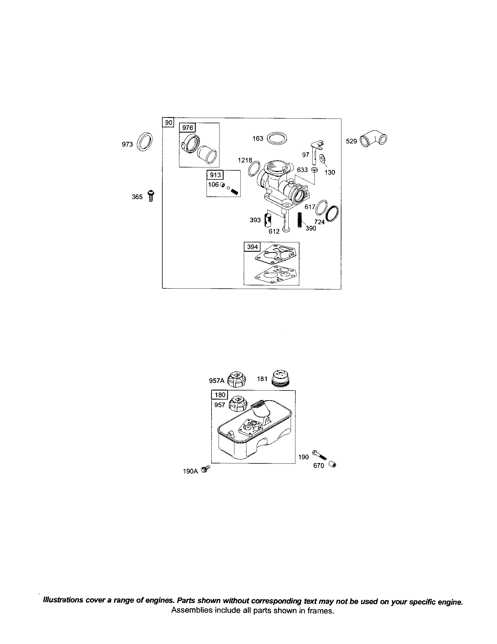 CARBURETOR/FUEL TANK