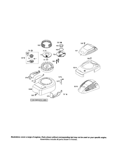 Blower-housing/flywheel