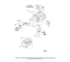 Briggs & Stratton 126600 (0100 THRU 0201) cylinder/crankshaft diagram
