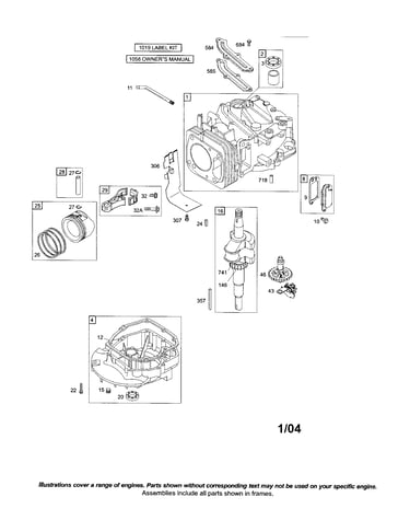 Cylinder/crankshaft