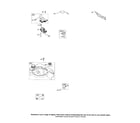 Briggs & Stratton 126600 (0100 THRU 0201) fuel tank/armature-magneto diagram