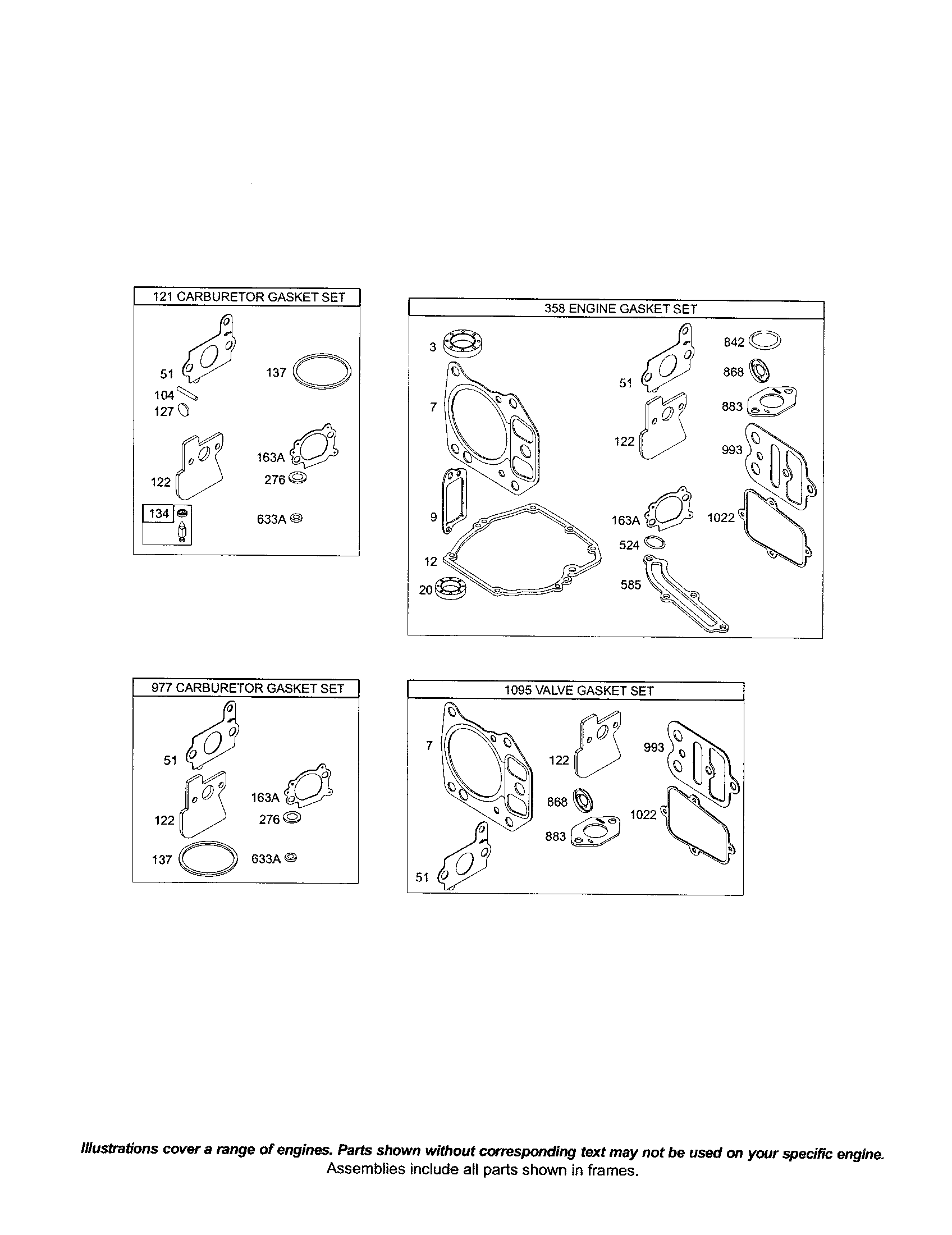 Gasket sets