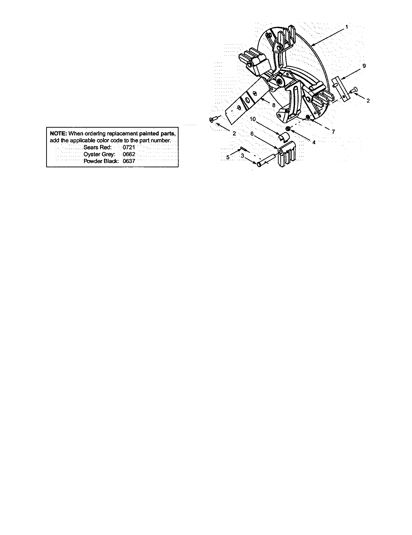 Blades/impeller weldment