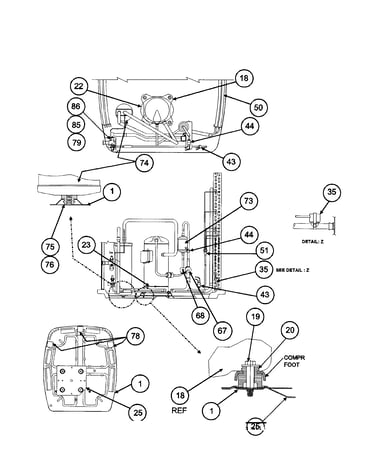 Condenser coil/base pan