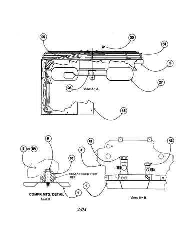 Base pan/control box/service panel