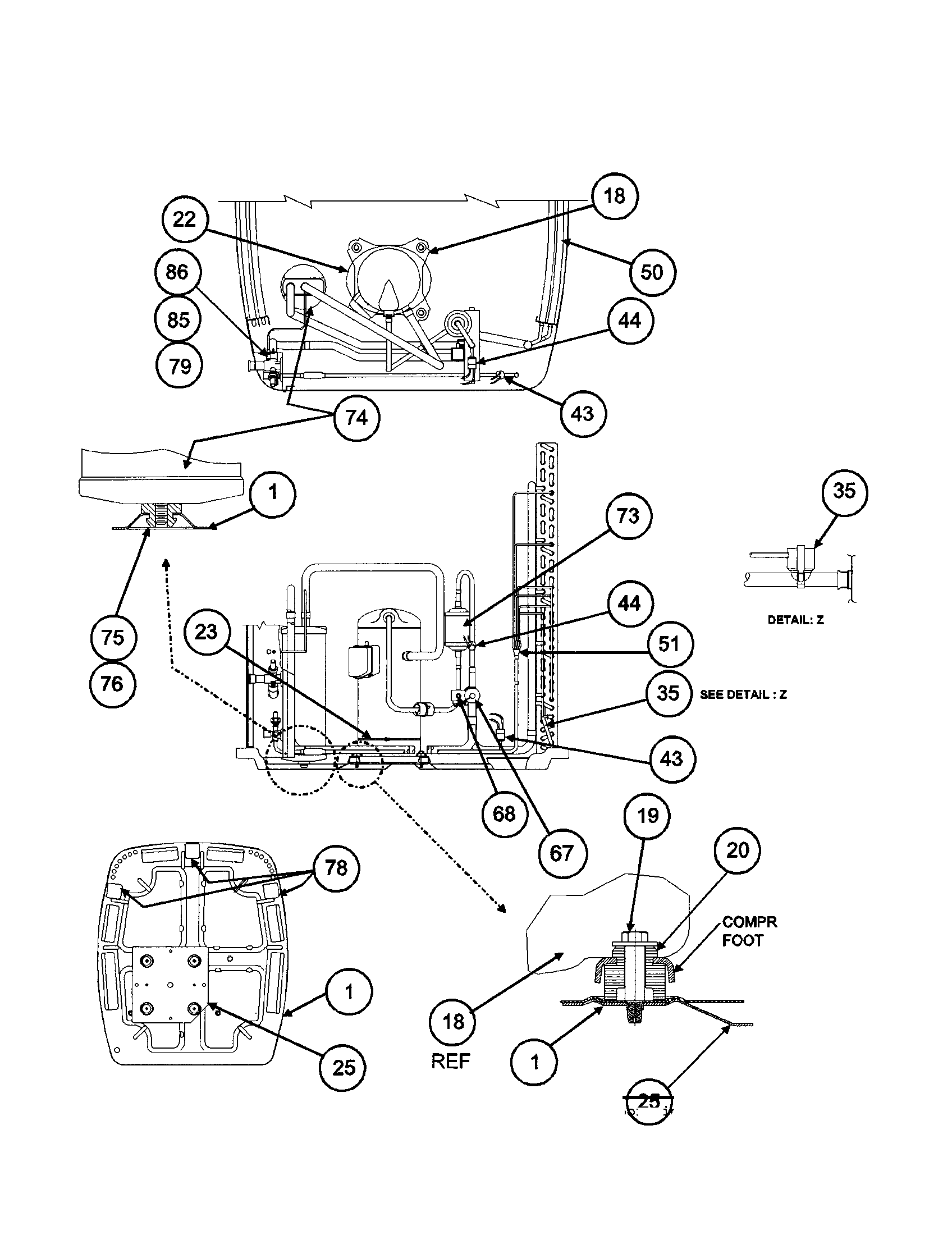 Condenser coil/base pan
