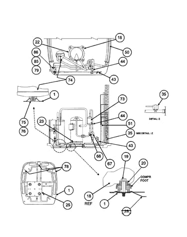 Condenser coil/base pan