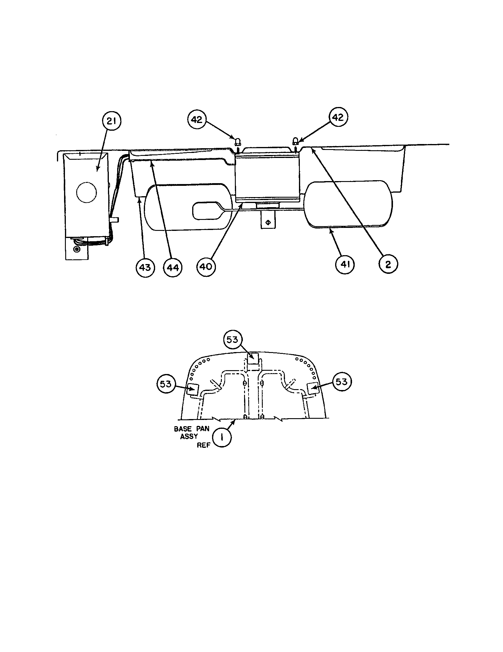 Base pan/motor/fan blade