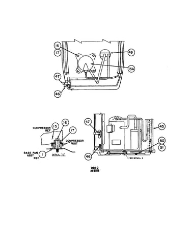 Compressor/condenser coil
