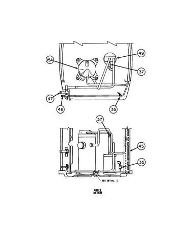 Compressor/condenser coil
