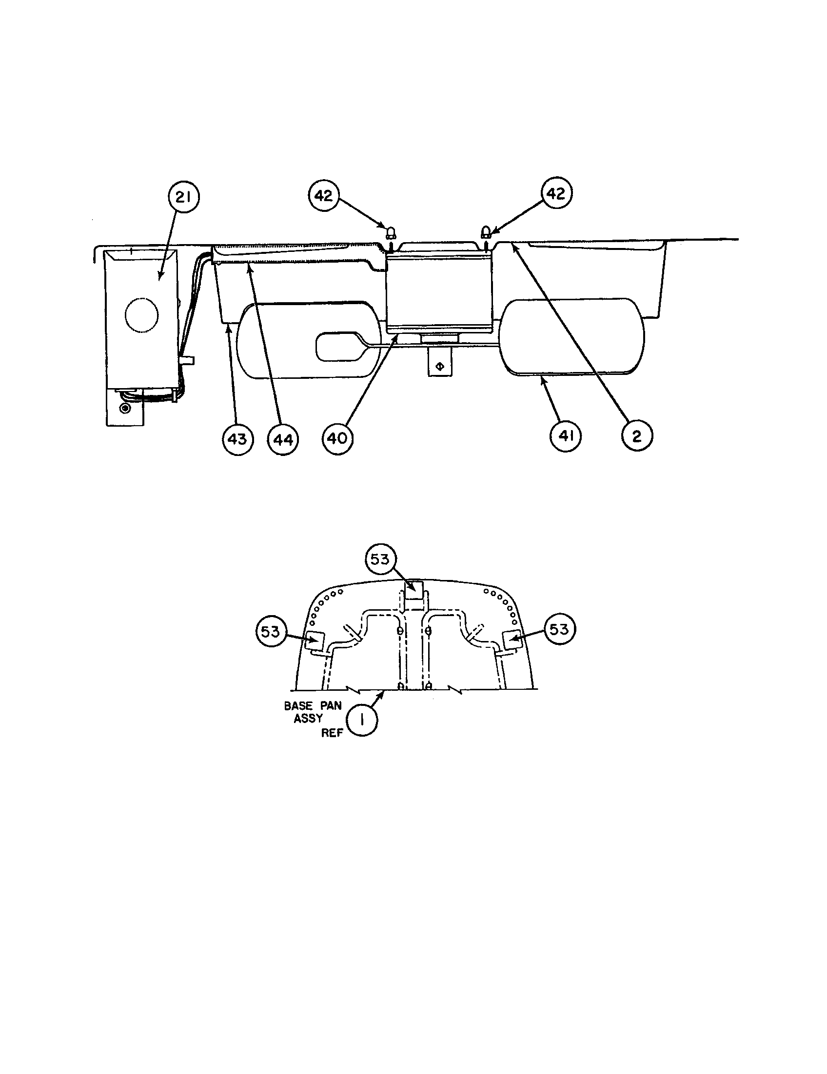 Base pan/motor/fan blade