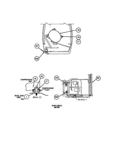 Compressor/condenser coil