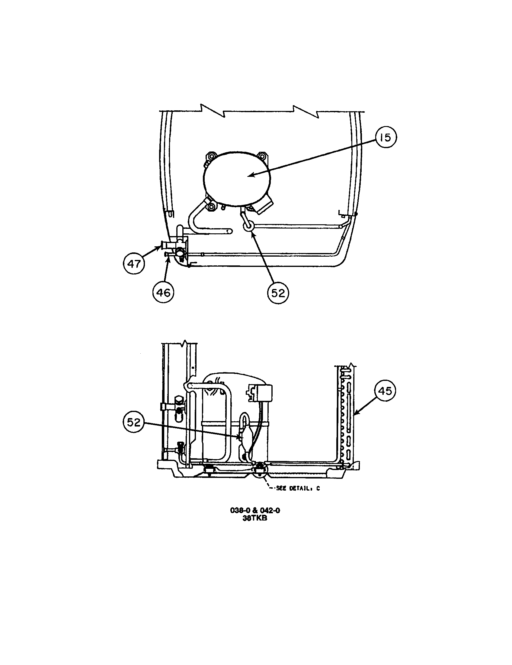 Compressor/condenser coil