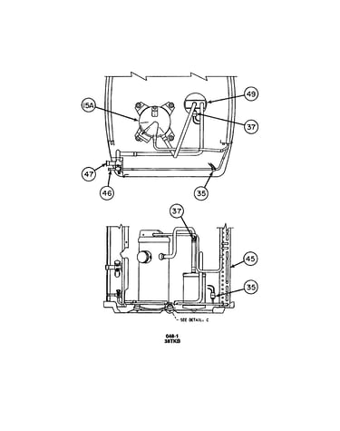 Compressor/condenser coil