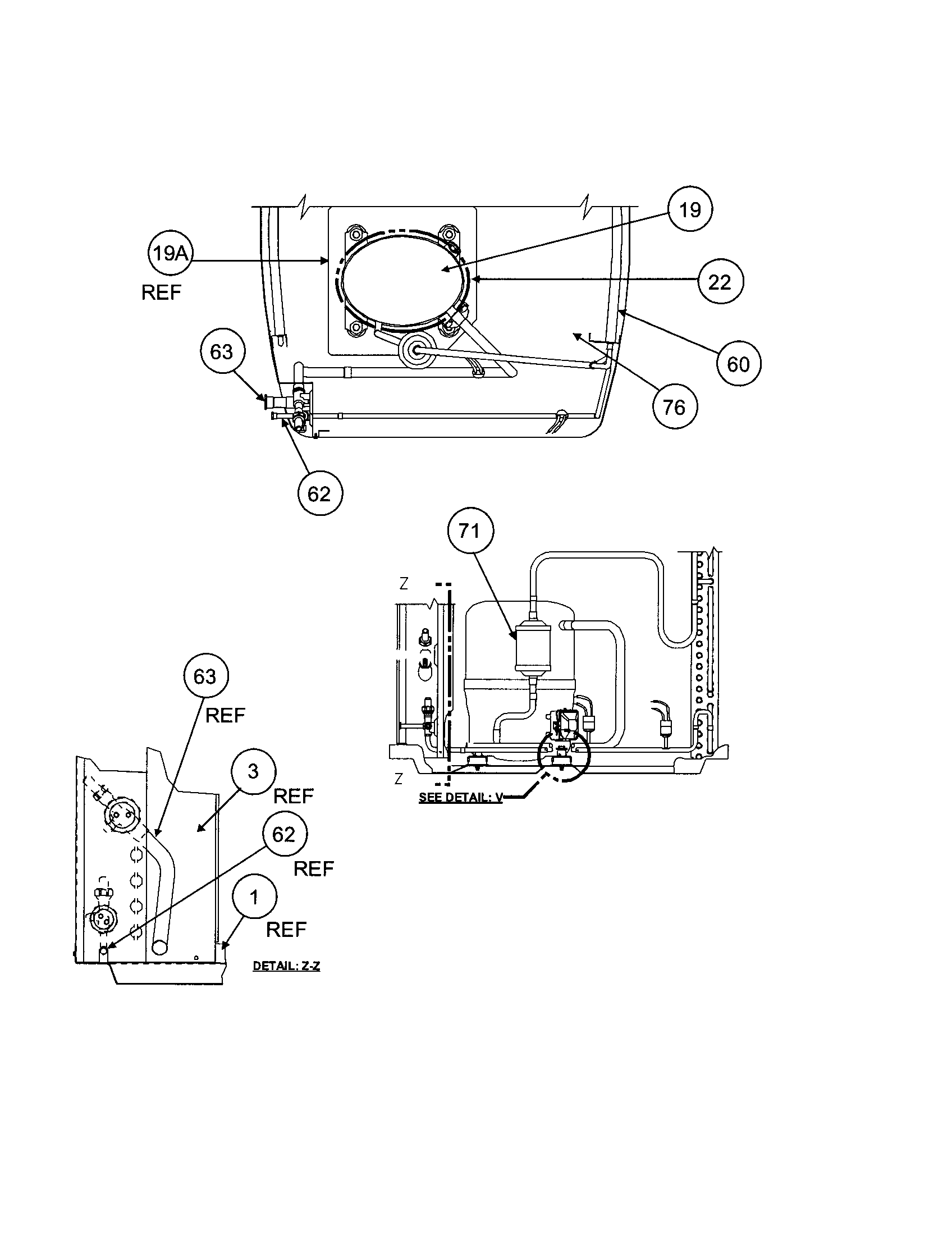 Compressor/condenser coil