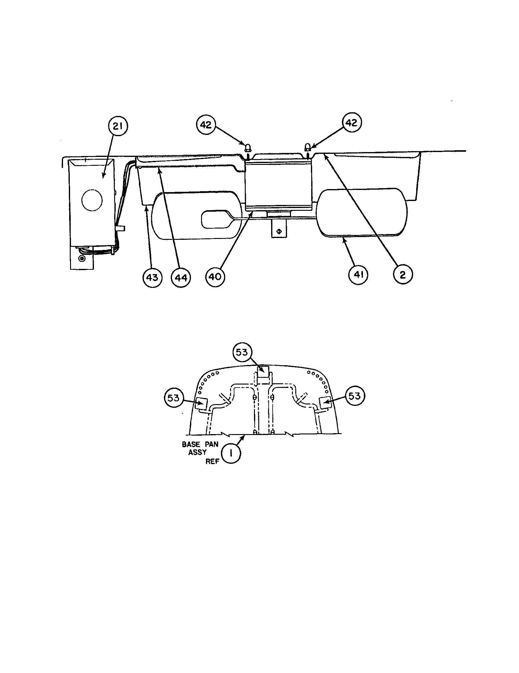Base pan/motor/fan blade