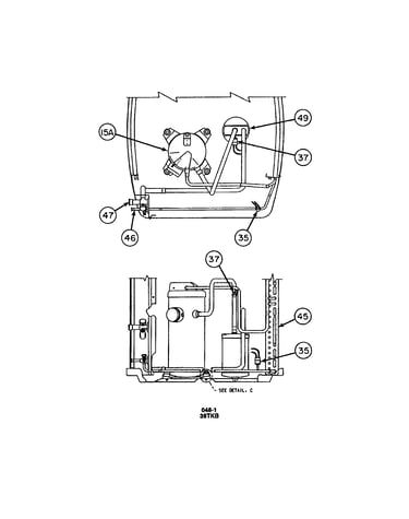 Compressor/condenser coil