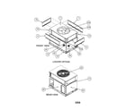 Carrier 50JZ024310 panels/top cover/outdoor motor diagram