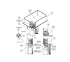 Carrier 50JZ024310 evaporator, top/base pan diagram