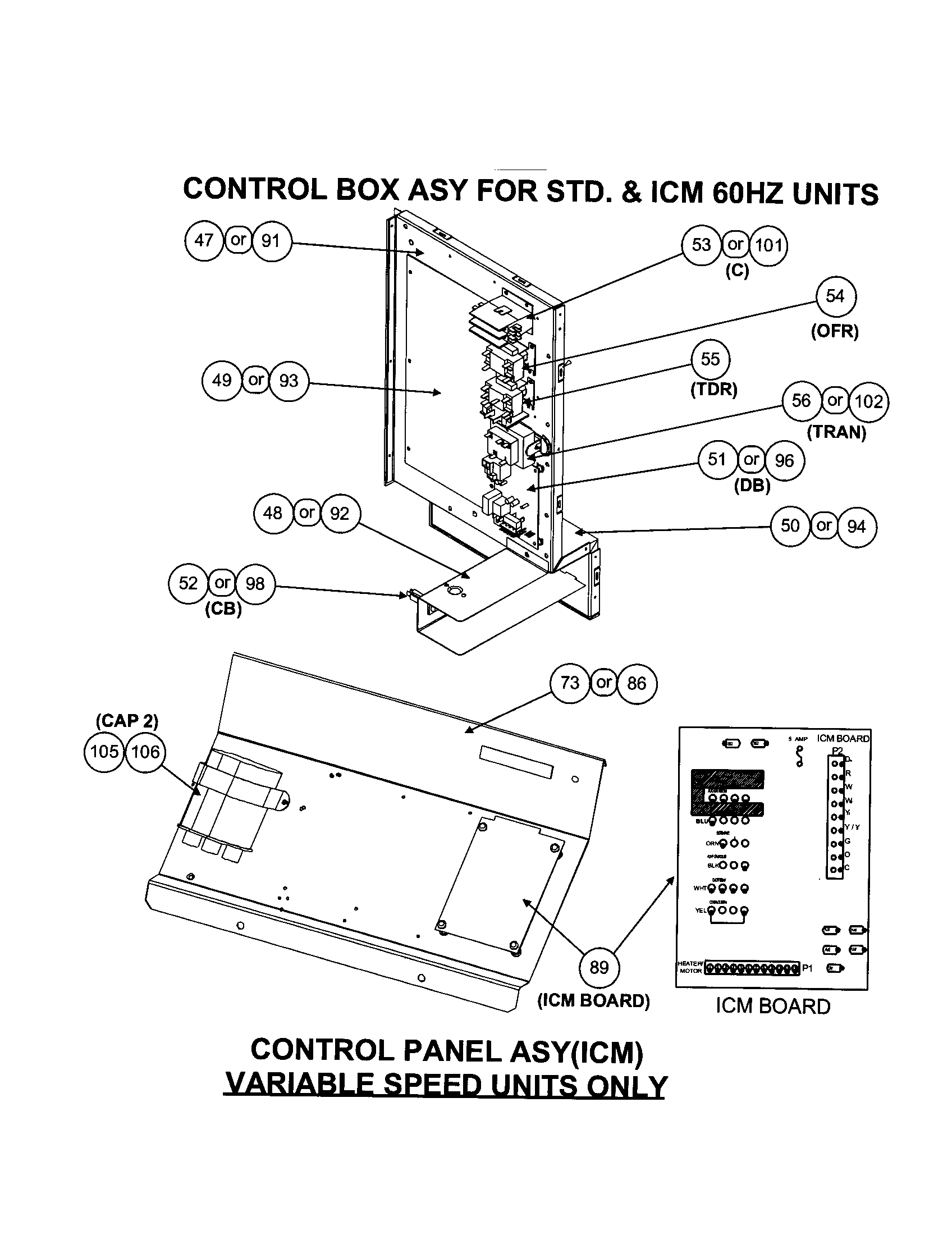 Control box assembly