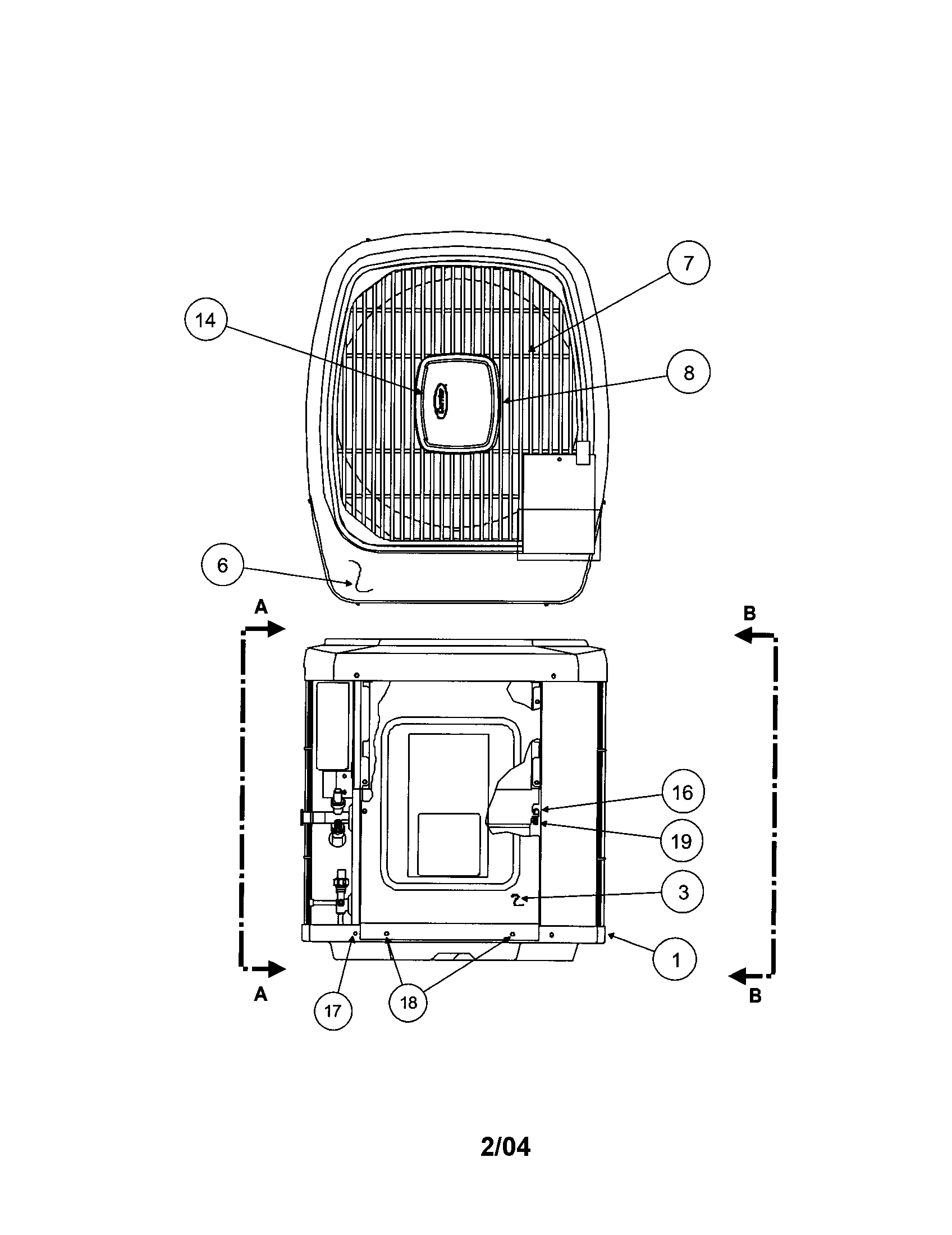 Outlet/grille/top cover