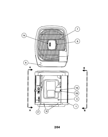 Outlet/grille/top cover