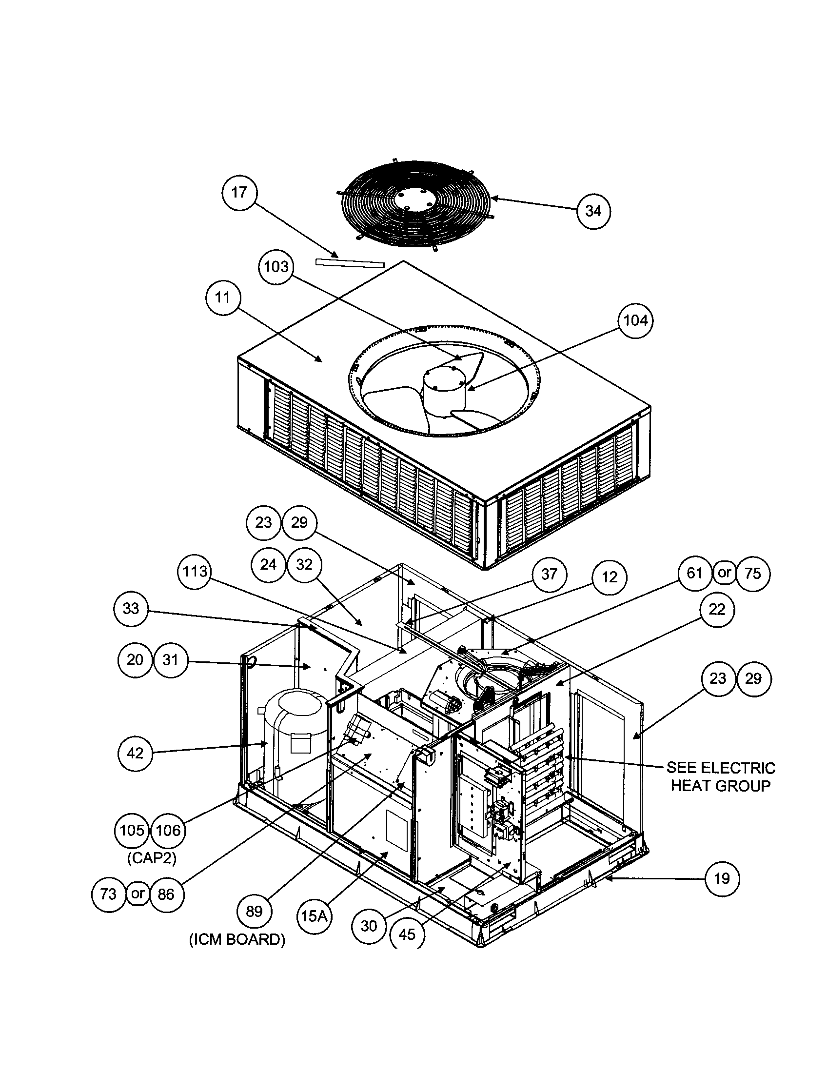 OUTLET GRILLE/COMPRESSOR