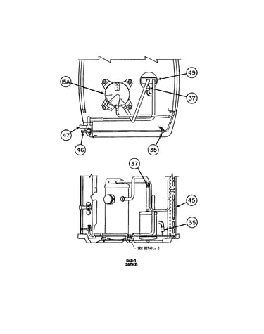 Compressor/condenser coil