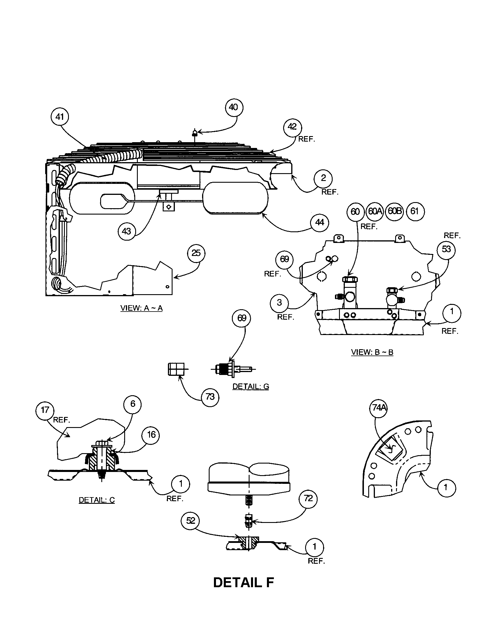 Service panel/base pan