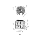 Carrier 38BYG030 SERIES300 top cover/inlet grille/fan guard diagram