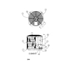 Carrier 38BYG036 SERIES300 top cover/inlet grille/fan guard diagram
