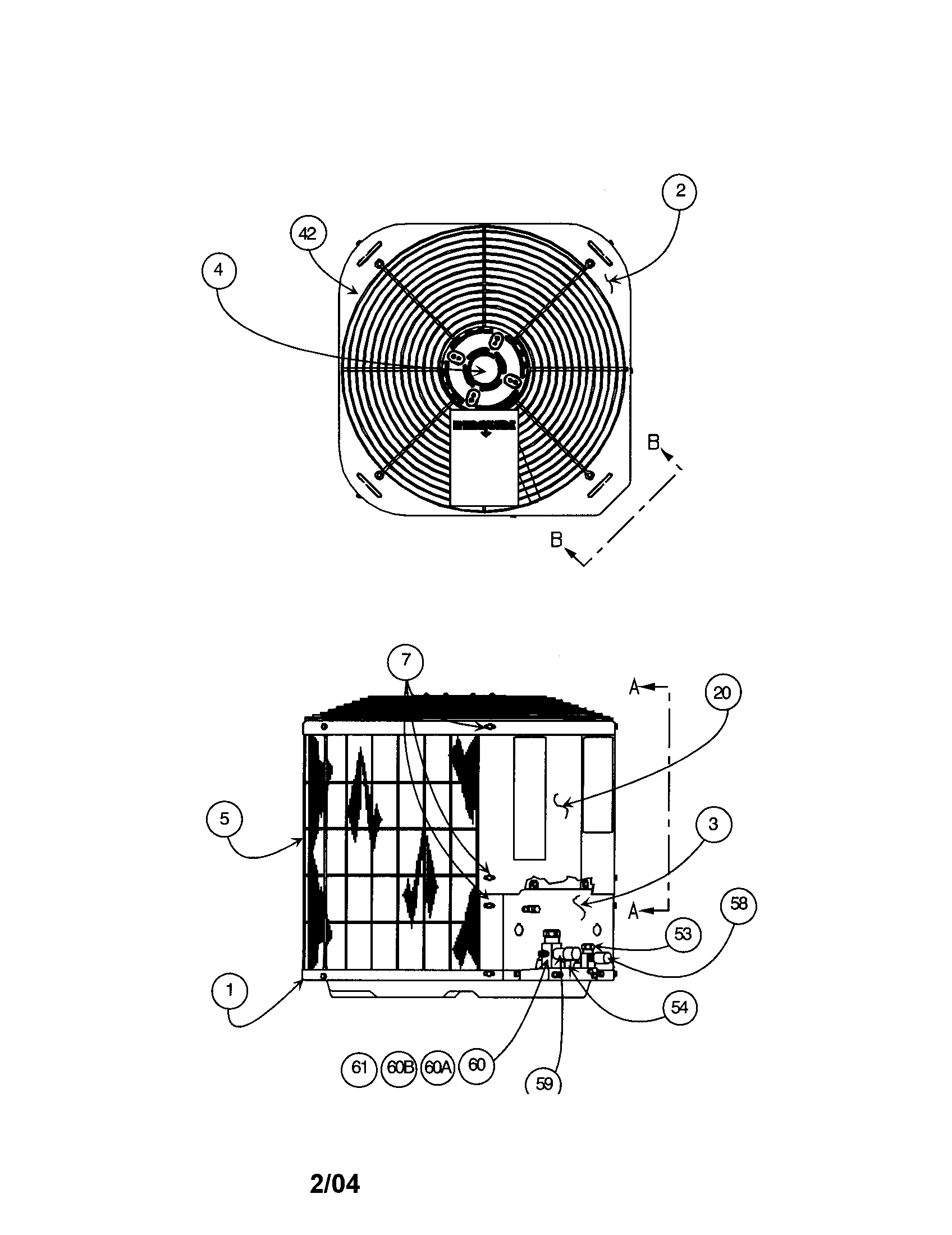 Top cover/inlet grille/fan guard