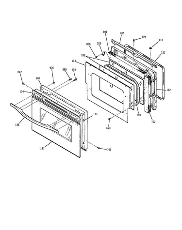 Oven door