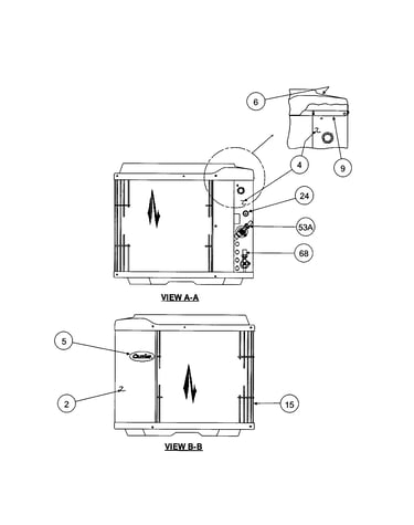 Inlet grille/service panel