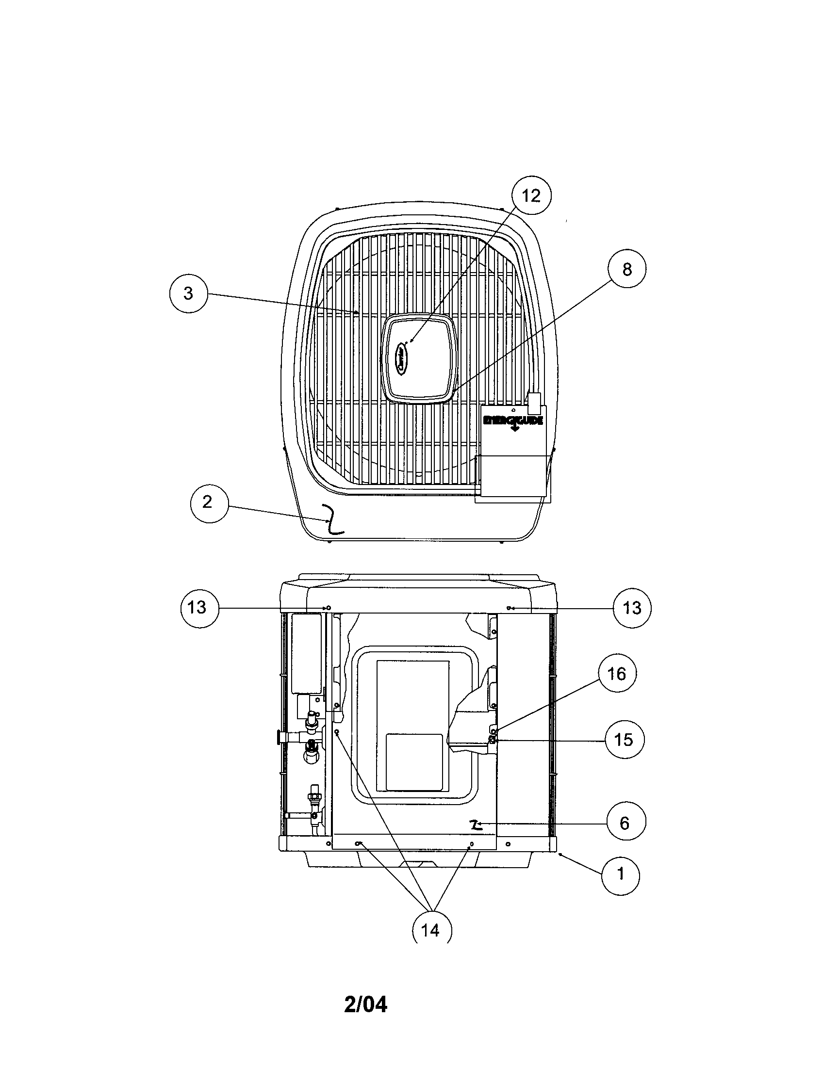 Outlet grille/top cover
