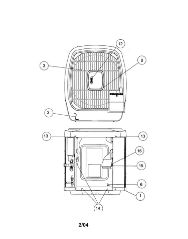 Outlet grille/top cover