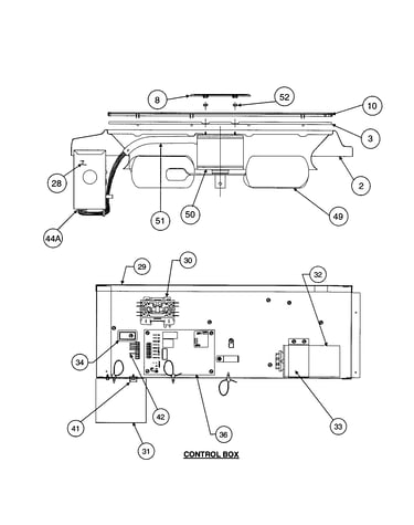 Control box / fan blade