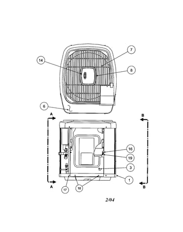 Outlet grille / top cover