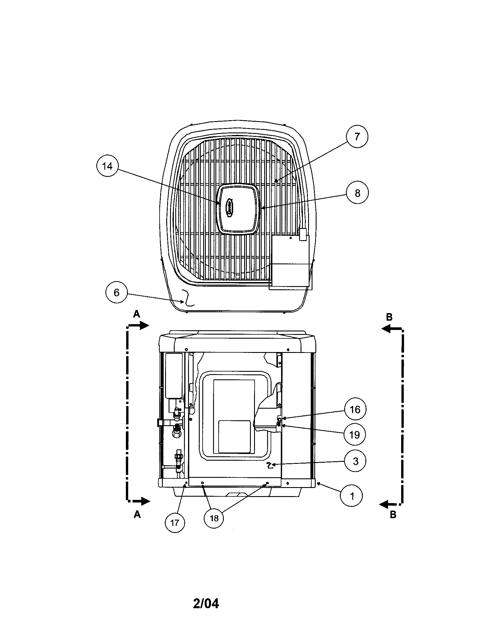 OUTLET GRILLE/TOP COVER