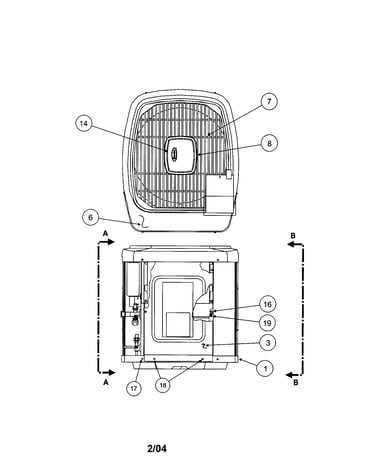 Outlet grille/top cover