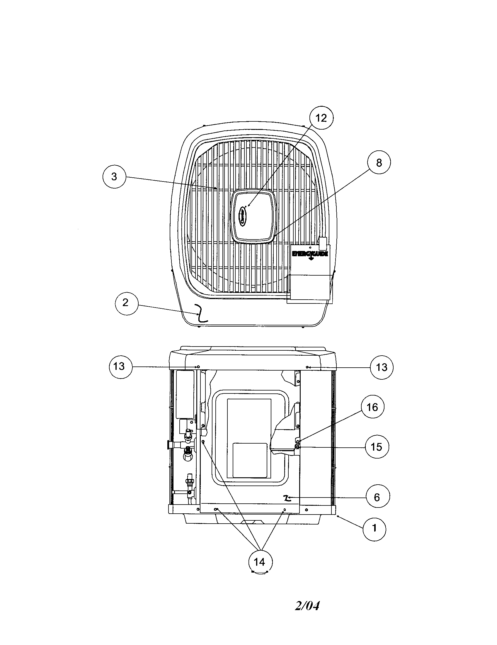 Outlet grille / top cover