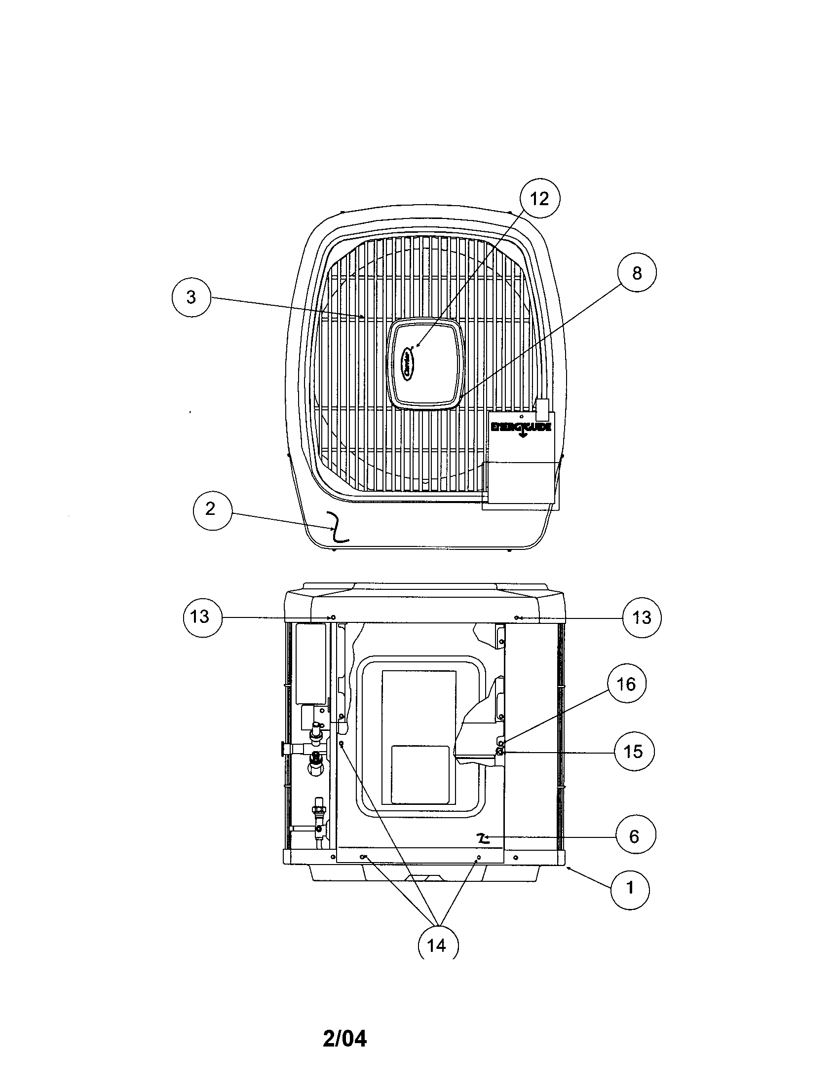 Outlet grille/top cover