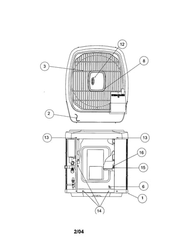Outlet grille/top cover
