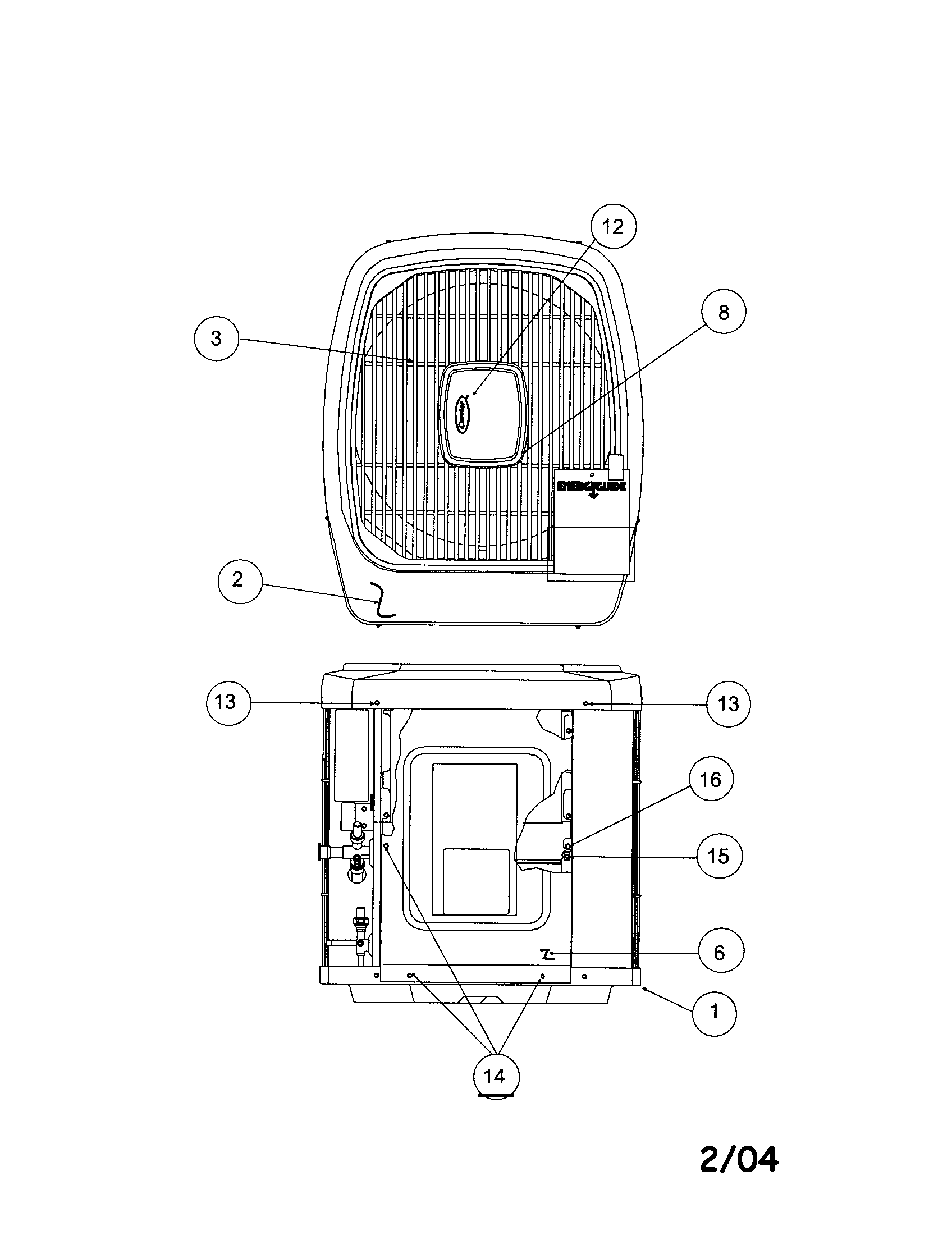 Outlet grille/top cover