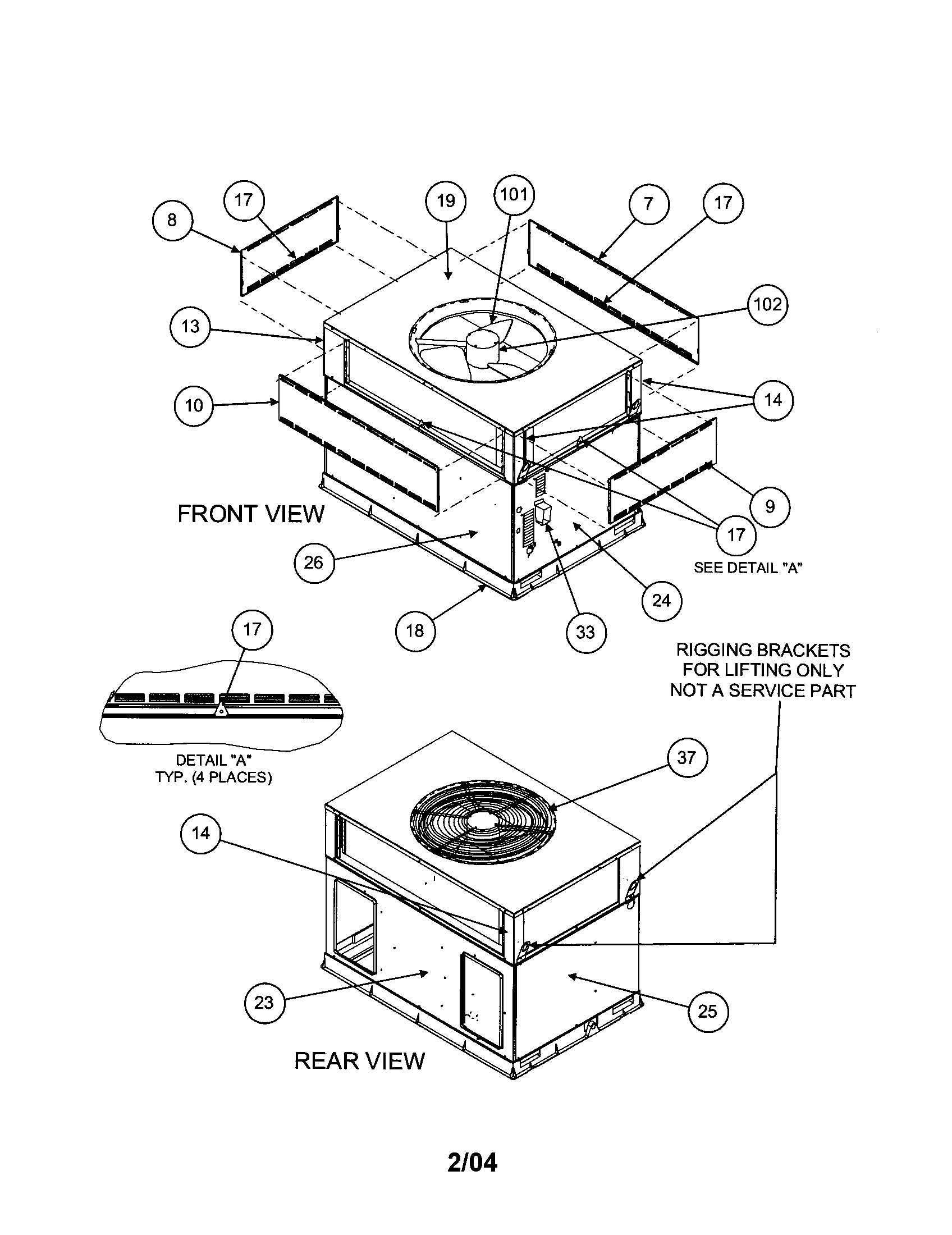 TOP COVER/OUTLET GRILLE