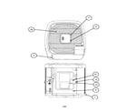 Carrier 38TSA030 SERIES330 outlet grille/top cover diagram
